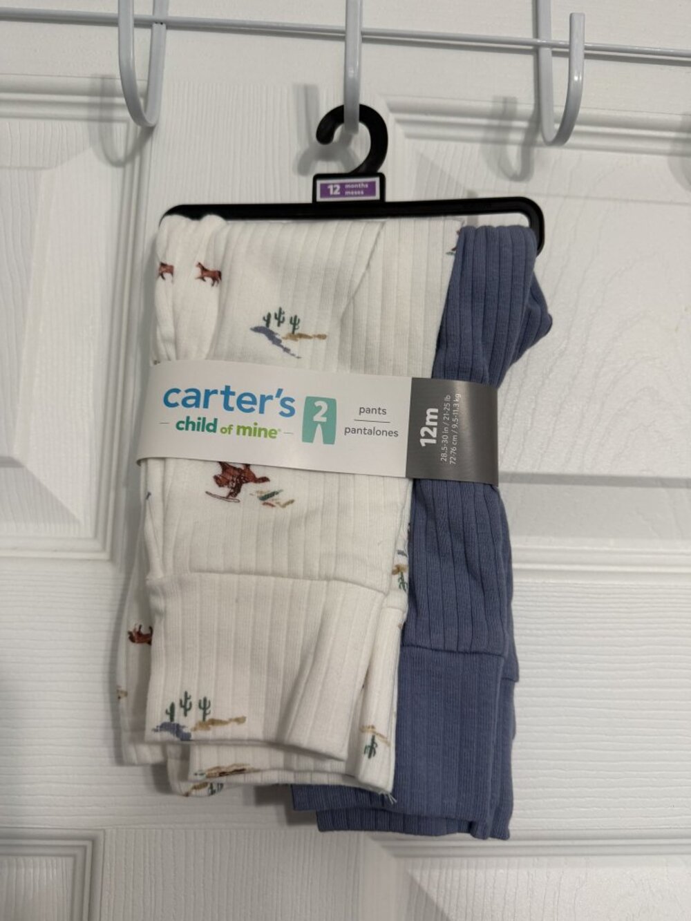 Child of Mine by Carter's Baby Pants 2-Pack, 12 Months, New